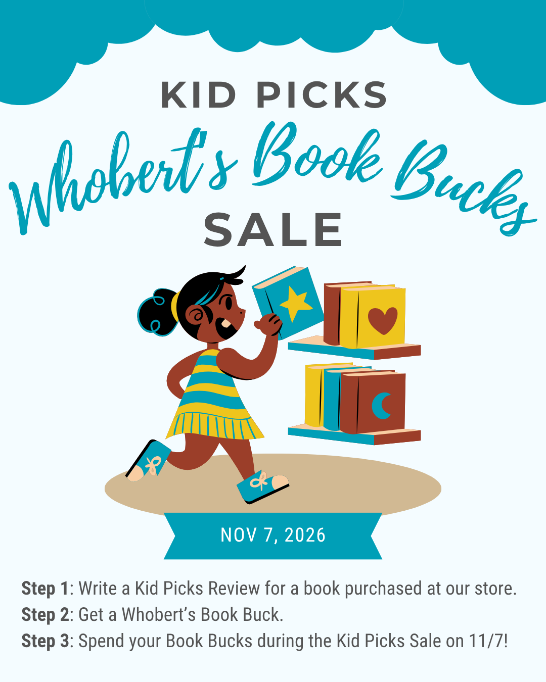Whobert's Book Buck Sale